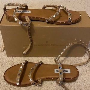 Steve Madden Melrose Tan leather sandals